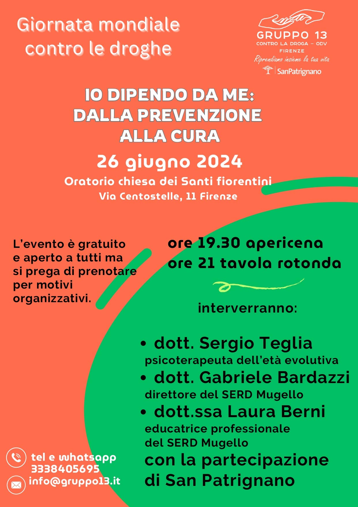 IO DIPENDO DA ME: DALLA PREVENZIONE ALLA CURA